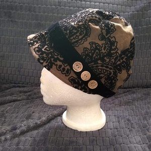 vintage 90s tapestry bucket hat cloche NWOT